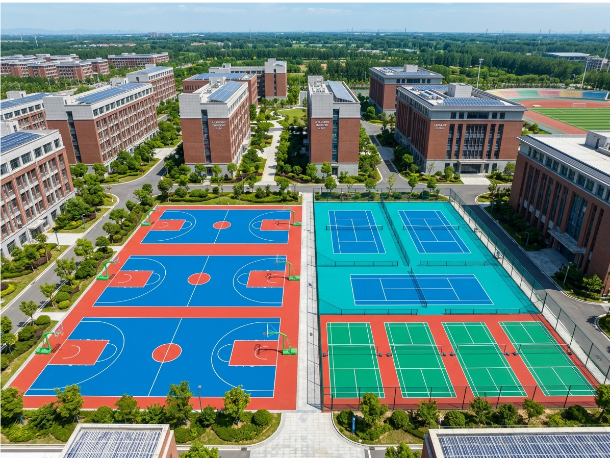 惠州市硅PU球场硅PU篮球场 - 一站式服务
